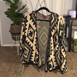 Black and Tan Cardigan